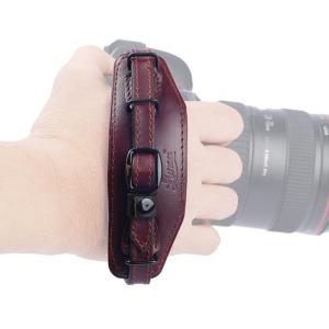 一眼レフカメラ用本革グリップベルト/一眼レフカメラ用レザーハンドストラップ/本革グリップストラップ