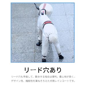 【中/小型犬】クリアレインコート レインポンチ...の詳細画像4