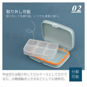 携帯型ピルケース お薬ポーチ ミニ薬ケース 薬...の詳細画像3