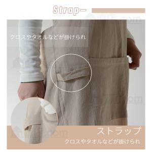エプロン 紐も結ばなくエプロン 男女兼用エプロ...の詳細画像3