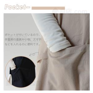 エプロン 紐も結ばなくエプロン 男女兼用エプロ...の詳細画像4