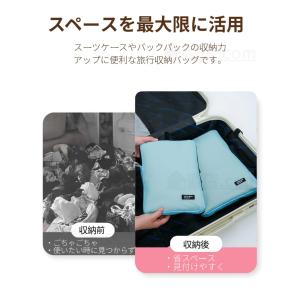 トラベルポーチ 旅行用圧縮袋 超軽量防水ナイロ...の詳細画像2