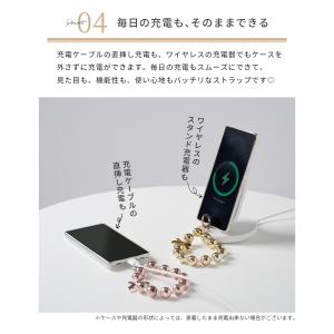 スマホ ストラップ 手首 かわいい ビーズ ハ...の詳細画像5