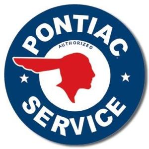 ブリキ看板 184 Pontiac Service (184) ティンサインプレート ティンサインボード アメリカ雑貨 アメリカン雑貨｜choppers