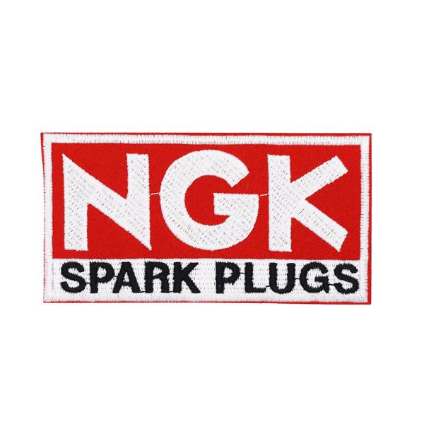 NGK SPARK PLUGS RED レーシング ワッペン #414 世田谷ベース アメリカ雑貨 ...
