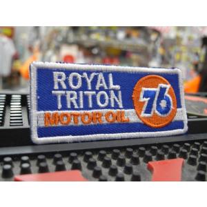 ワッペン ROYAL TRITON 76 長方形 No.322 レーシングワッペン アメリカン雑貨 アメリカ雑貨｜choppers