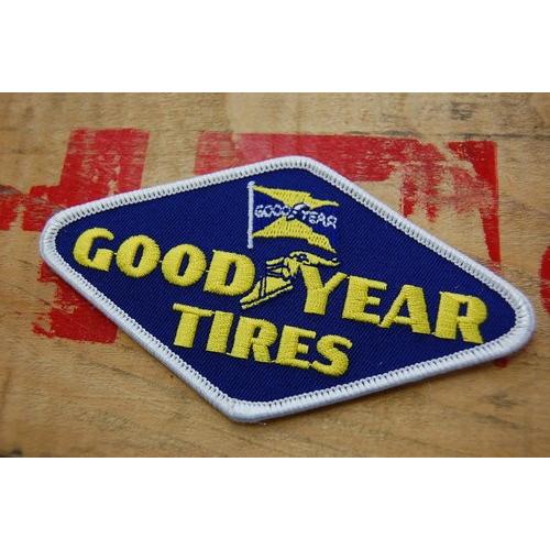 ワッペン GOOD YEAR (11.5x6.5cm) 手芸 モーター ヴィンテージ US ホットロ...