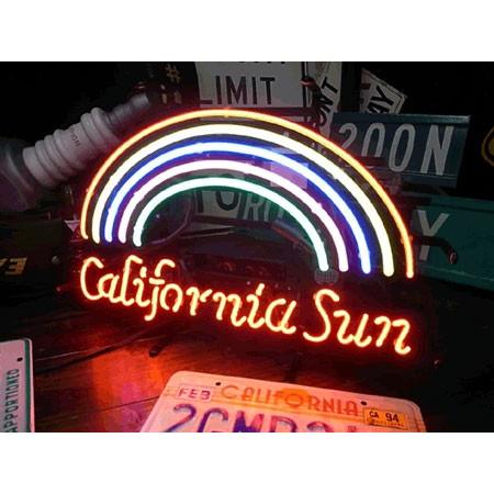 ネオンサイン カリフォルニア CALIFORNIA SUN ネオン管 ネオンライト 店舗照明 ガレー...