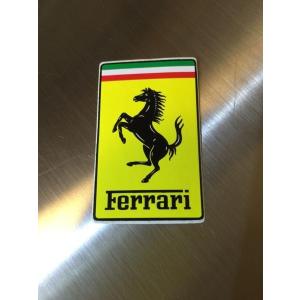 フェラーリ Ferrari オフィシャル ステッカー 正規品 長方形 S アメリカン雑貨｜choppers