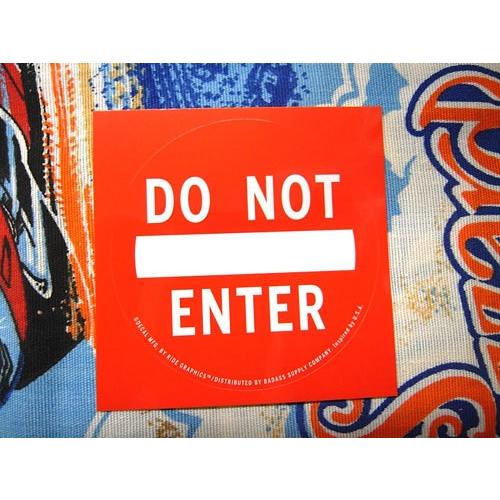 警告ステッカー DO NOT ENTER レッド 7