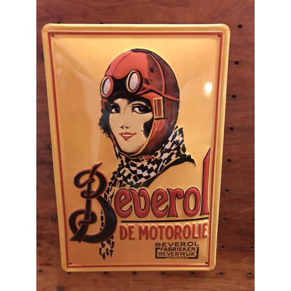 ベベロール Beberol OIL エンボス ブリキ 看板 ドイツ製