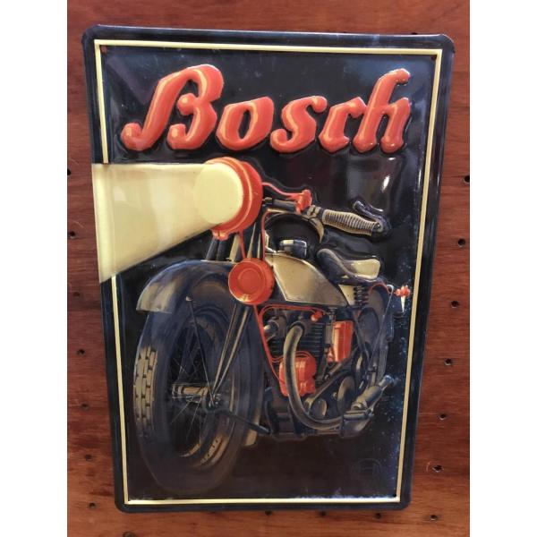 ボッシュ BOSCH エンボス ブリキ 看板 ドイツ製