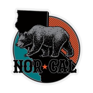 NOCAL ノーカル MAP マップ BEAR スケーター ステッカー ノース カリフォルニア NORTH CALIFORNIA デッキ SK8 スケボー 西海岸｜choppers