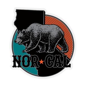 NOCAL ノーカル MAP マップ BEAR スケーター ステッカー ノース カリフォルニア NORTH CALIFORNIA デッキ SK8 スケボー 西海岸