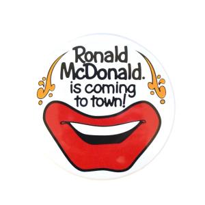 缶バッチ McDonald's キャラクター 4個セット / 缶バッジ 直径3cm