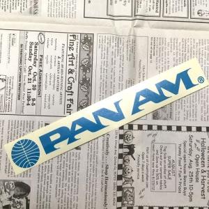 PANAM カッティング ステッカー パンアメリカン航空 レター パンナム アメリカン雑貨｜choppers
