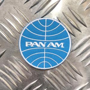 PANAM パンナム ワッペン パンアメリカン航空 A サークル ブルー アメリカン雑貨｜choppers