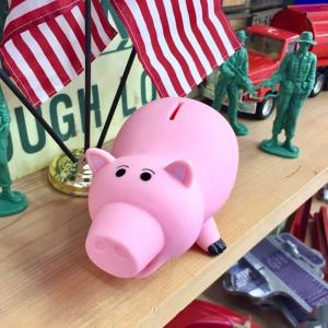 トイストーリー ハム ソフビ コインバンク 貯金箱 スタチュー TOYSTORY HAMM アメリカン雑貨｜choppers