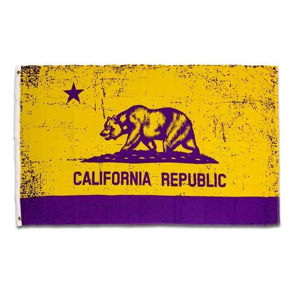 カリフォルニア フラッグ 州旗 CALIFORNIA REPUBLIC カリフォルニア州 旗 パープ...