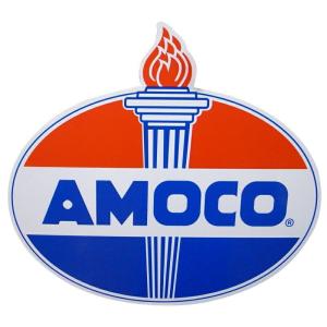 AMOCO カッティング プラスチック 看板 サイン アモコ アメリカン雑貨 アメ雑｜choppers