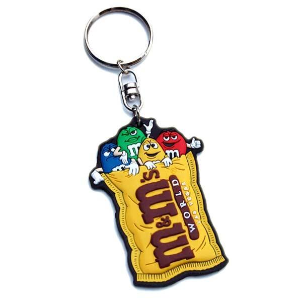 エムアンドエムズ ラバー キーホルダー M&amp;M&apos;S キーリング アメリカン雑貨 アメ雑