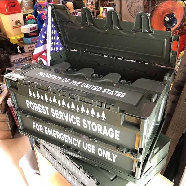 折りたたみ コンテナボックス フォレストサービス 2個セット US FOREST SERVICE 折...