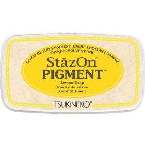 ステイズオン ピグメント ステンシル スタンプ専用インク イエロー レモンドロップ ステンシルスタン...