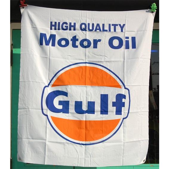 Gulf Motor Oil レーシングフラッグ ガルフ アメリカ雑貨 アメリカン雑貨