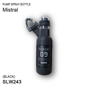 SLOWER ポンプスプレーボトル Mistral ブラック 243 アルコール消毒液対応 詰替え式 アメリカン雑貨