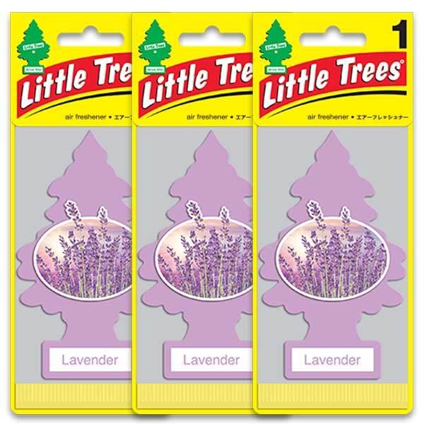 21.【Lavender (ラベンダー)】Little Trees 3個set / エアフレ 芳香剤...