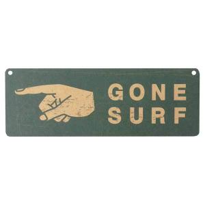 ミニサインボード [GONE SURF / SLW042] MDF看板 アメリカン雑貨｜choppers