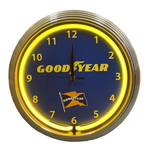 GOOD YEAR グッドイヤー ネオン ウォールクロック 壁掛け時計 アメリカン雑貨｜choppers