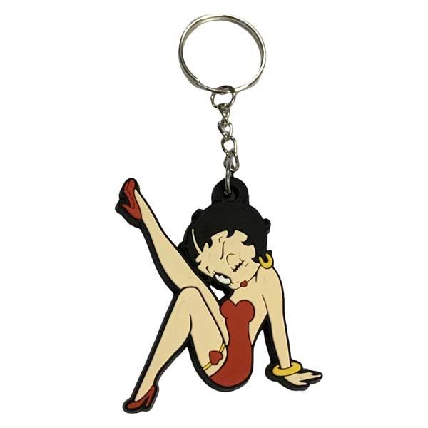 ラバーキーホルダー ベティ ウィンク Betty Boop キーリング アメリカン雑貨