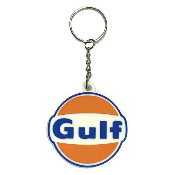ラバー キーホルダー ガルフ GULF キーリング アメリカン雑貨