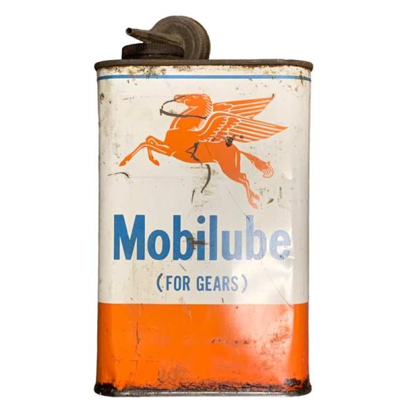 ヴィンテージ オイル缶 Mobilube モービル アメリカン雑貨