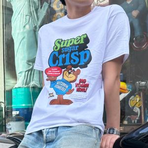 スーパーシュガークリスプ/Super Suger Crisp /Tシャツ Mサイズ アドバダイジング アメリカン雑貨 かわいい アメリカ 企業物 夏服 オシャレ アメ雑 アメ車｜choppers