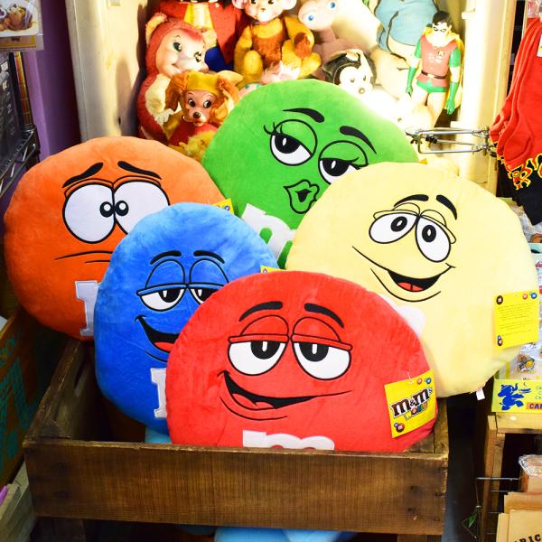 M＆M’ｓクッション 5色セット / M&amp;M&apos;s エムアンドエムズ ぬいぐるみ アメ車 ガレージ