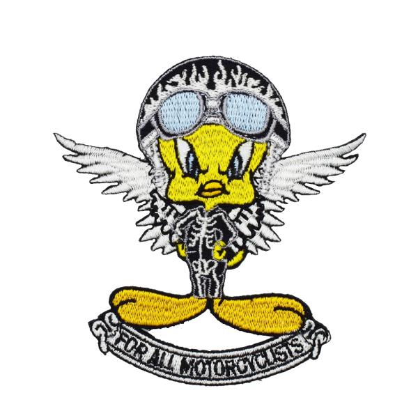 【メール便可】ワッペン #624 TWEETY MOTORCYCLES (7.7×8.1cm) / ...