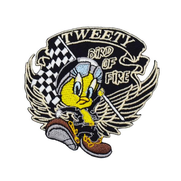 【メール便可】ワッペン #622 TWEETY FIRE (7.7×7.5cm) / トゥイーティー...