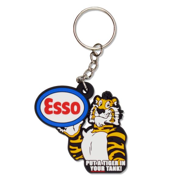 ラバーキーホルダー ESSO TIGER (5.2×5cm) / キーリング アメリカン雑貨 lce...