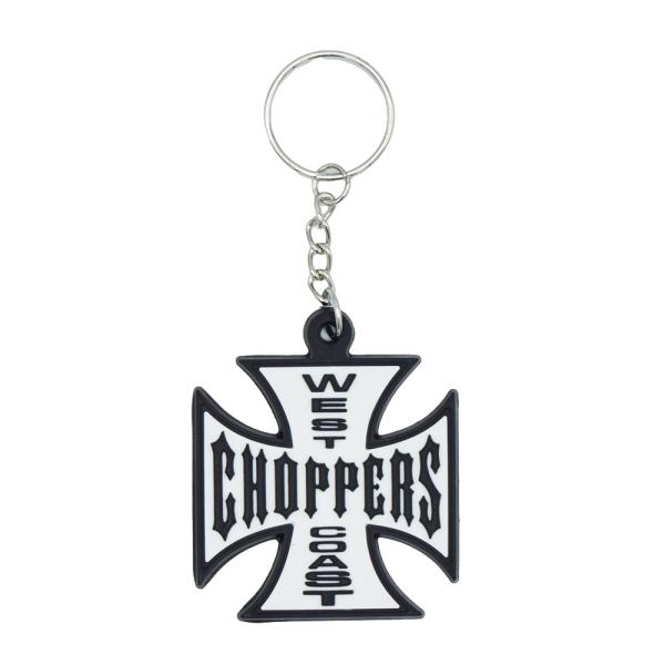ラバーキーホルダー [WEST COAST CHOPPERS] ロゴ(4.6×5.8cm) / ウエ...