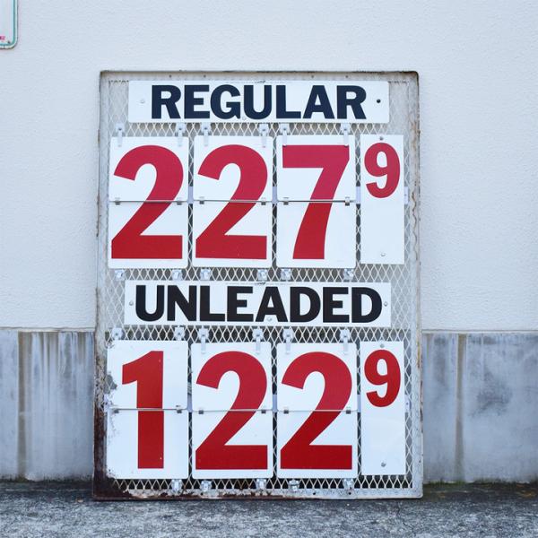 【Gas Station Price Sign (1)】ヴィンテージ ガソリンスタンド看板 フリップ...