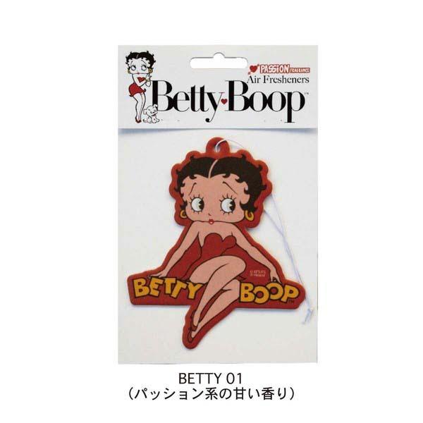 BETTY BOOP エアーフレッシュナー(RD) / ベティブープ エアフレ 芳香剤 エアフレッシ...