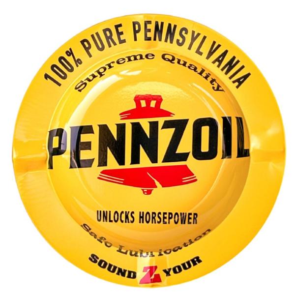 アッシュトレイ PENNZOIL 灰皿 ブリキ製 カンパニー / 小物入れ アクセサリーケース タバ...