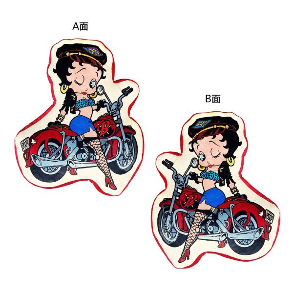 【BETTY BOOP ダイカット クッション】 BIKER /ベティ ブープ ピロードール アメリ...