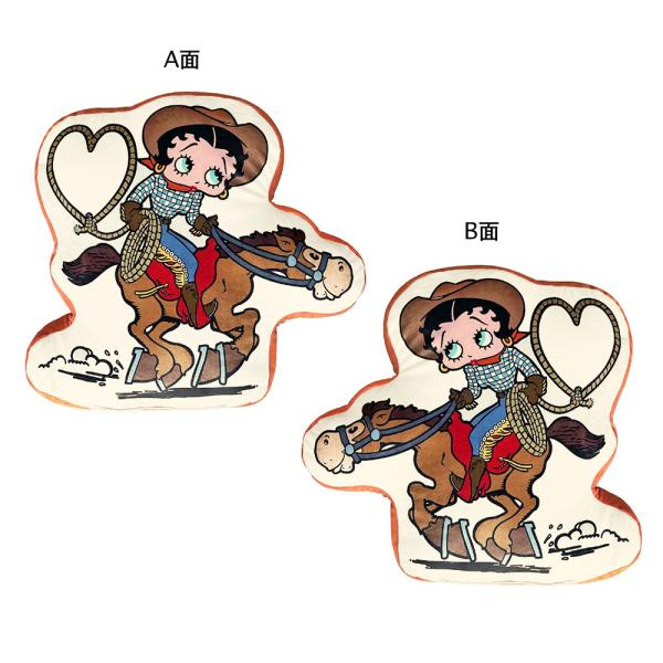 【BETTY BOOP ダイカット クッション】 COWGIRL /ベティ ブープ ピロードール ア...