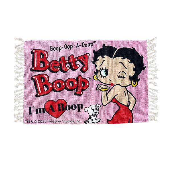 【コットンマット ベティ・ブープ 】I'm a BOOP / Betty Boopフロアマット キッ...