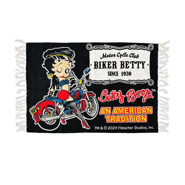 【コットンマット ベティ・ブープ 】Biker Betty / Betty Boopフロアマット キ...