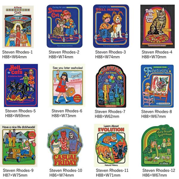 ステッカー Steven Rhodes / スティーブンローズ 70's 80's ダークファンタジ...