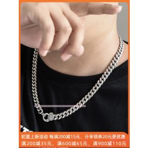 s 925純銀六字真言ネックレス韓国版シンプルで個性的な男性独身レトロアクセサリーを身につけて覇気に満ちている